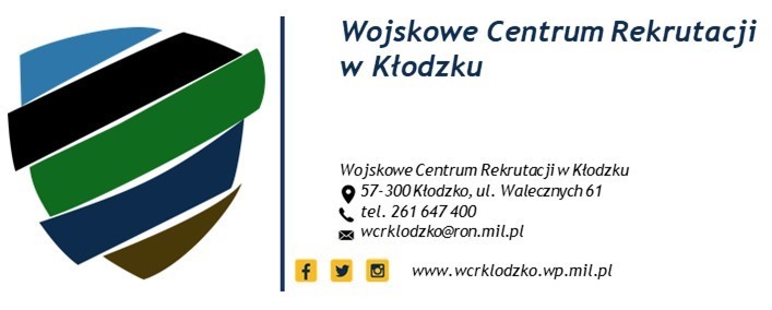 Wojskowe Centrum Rekrutacji w Kłodzku informuje