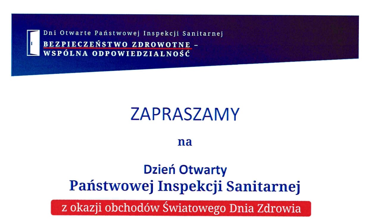 Zaproszenie na Dzień Otwarty Państwowej Inspekcji Sanitarnej