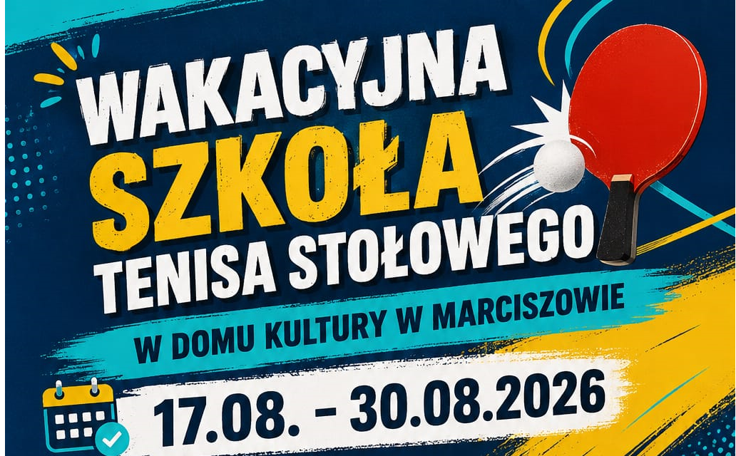 Wakacyjna Szkoła Tenisa Stołowego